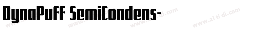 DynaPuff SemiCondens字体转换